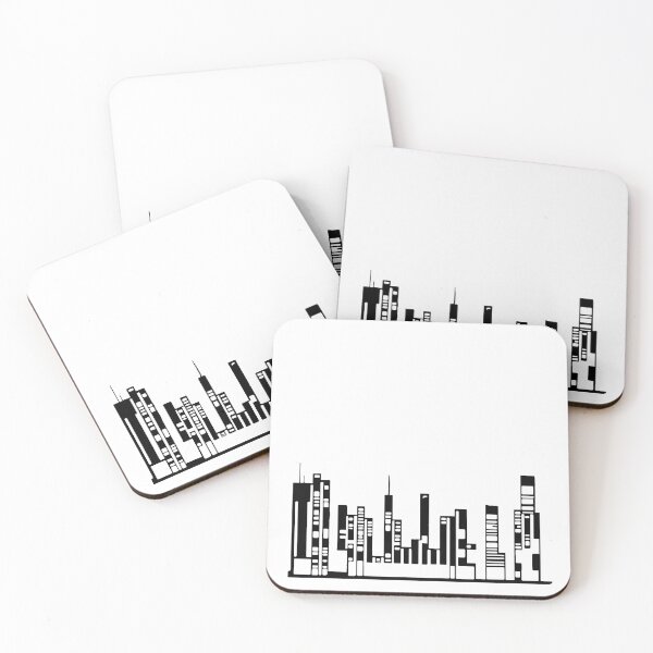 Item preview, Paysage Urbain 8 (simple, noir et blanc, minimaliste) designed and sold by EBFCDesigns.