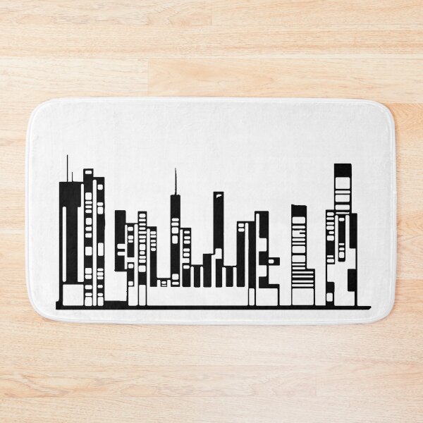 Item preview, Paysage Urbain 8 (simple, noir et blanc, minimaliste) designed and sold by EBFCDesigns.