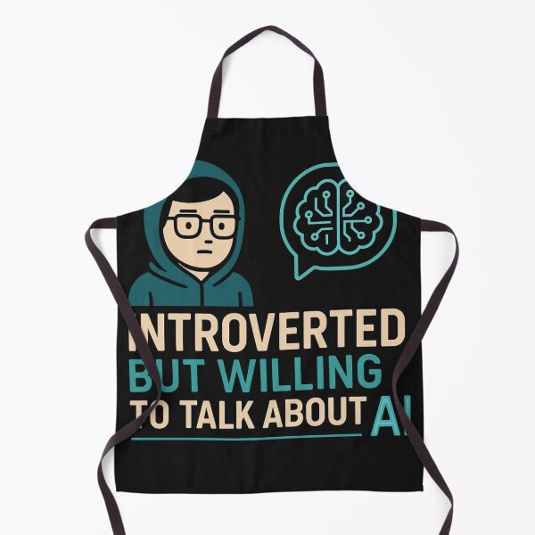 Item preview, Introvert Geek AI Talk – Funny Nerd Quote designed and sold by Aleryaa.