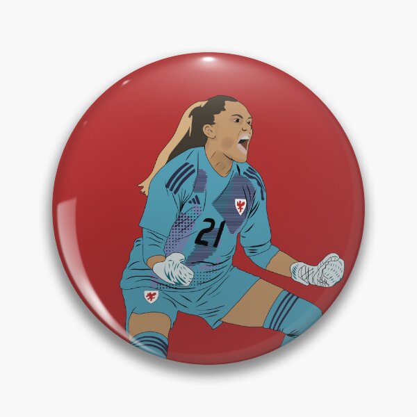 Item preview, Safia Middleton-Patel Wales GK Goal Celebration Minimalist Euros designed and sold by Hevding.