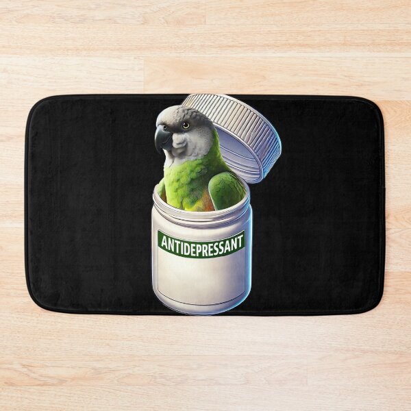 Item preview, Funny Antidepressant Senegal Parrot Lover Meme designed and sold by Kimberley King Art  King Art.