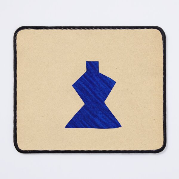 Item preview, Abstract blue vase on vintage paper designed and sold by WhalesWay.