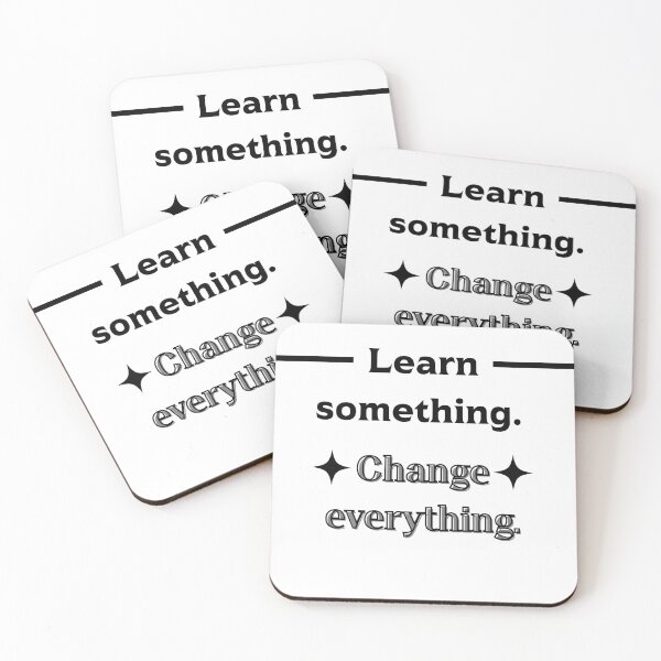 Item preview, Learn something. Change everything. designed and sold by Palmate-m.