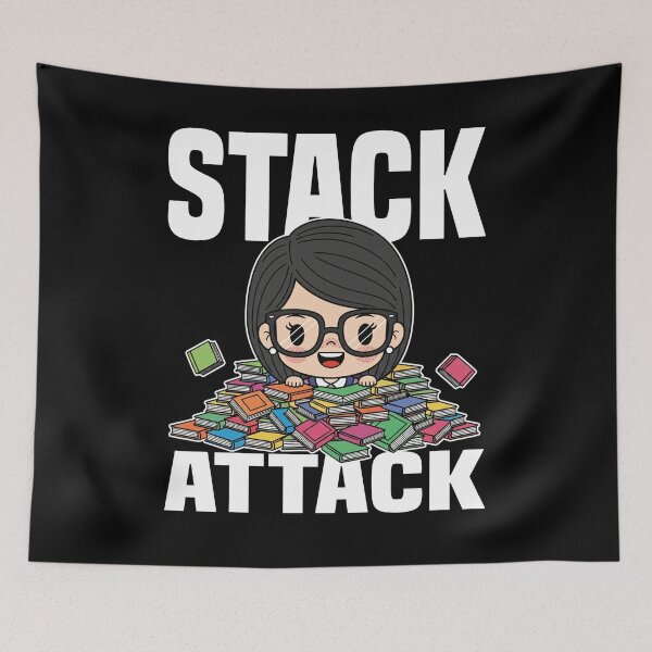 Item preview, STACK ATTACK - LIBRARIAN GIFT designed and sold by KEF Custom.