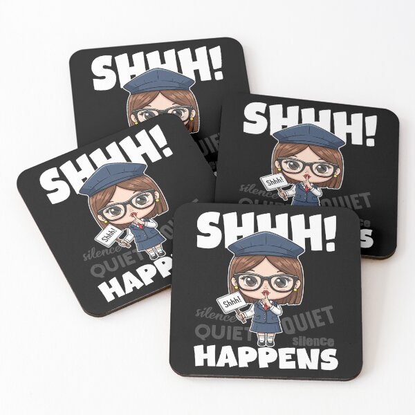 Item preview, SHHH! HAPPENS - LIBRARIAN GIFT designed and sold by KEF Custom.