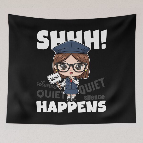 Item preview, SHHH! HAPPENS - LIBRARIAN GIFT designed and sold by KEF Custom.
