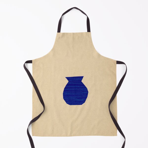 Artikelvorschau, Abstrakte blaue Vase auf Vintage-Papier entworfen und verkauft von WhalesWay.