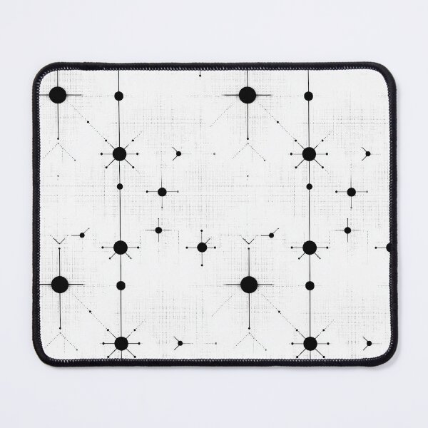 Item preview, Abstract Black and White Geometric Pattern with Lines and Circles designed and sold by ML-Media.