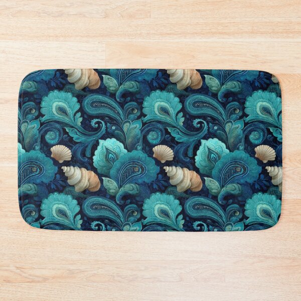 Item preview, Seamless Ocean Paisley Pattern with Seashells. designed and sold by ML-Media.