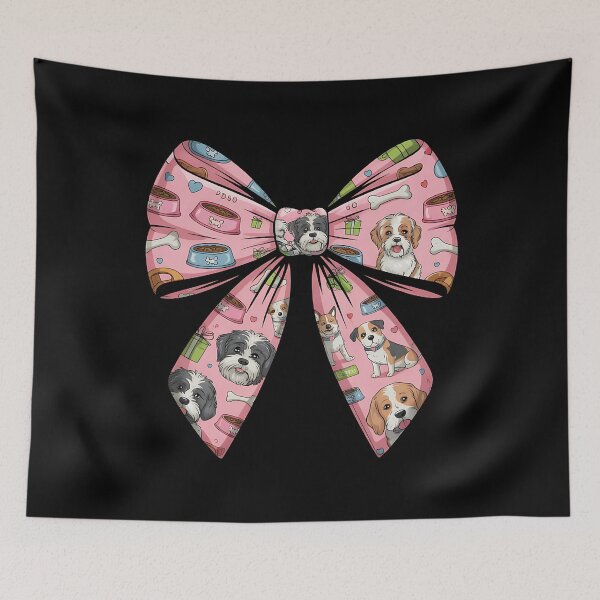 Item preview, Coquette Bow Dog Sitting Dog Walker Girl Mom Mother's Day designed and sold by BakeryDozen.