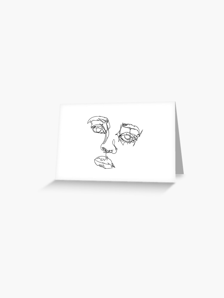Thumbnail 1 of 2, Greeting Card, Pretty Face designed and sold by OieNicks030.