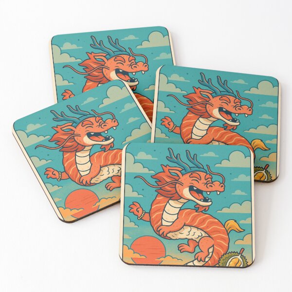 Item preview, Sushi Dragon at Sunset - Japanese Fantasy Illustration designed and sold by The-Onyxx.