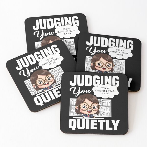 Item preview, JUDGING YOU QUIETLY - LIBRARIAN GIFT designed and sold by KEF Custom.