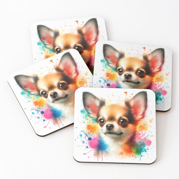 Item preview, Chihuahua with Watercolor Splashes designed and sold by paulrommer.