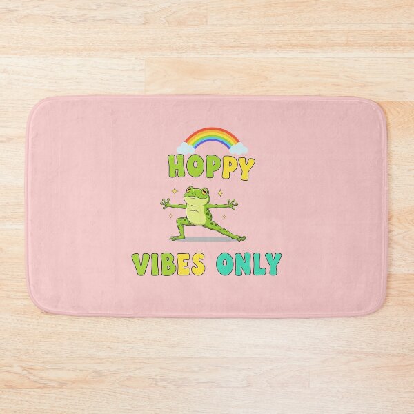 Item preview, yoga frog hoppy vibes only designed and sold by Crush-Vogue.
