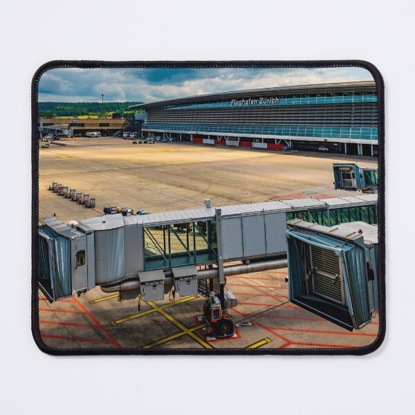 Item preview, Zurich Airport and Building and Boarding Bridge Gate on Airfield designed and sold by Mats Silvan.