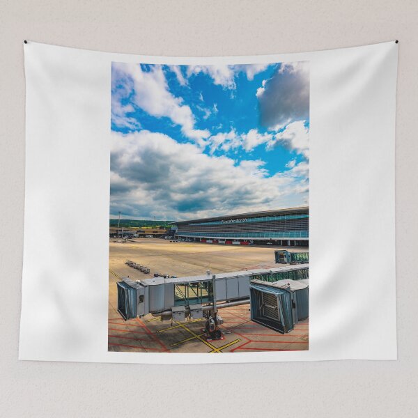Item preview, Zurich Airport and Building and Boarding Bridge Gate on Airfield designed and sold by Mats Silvan.