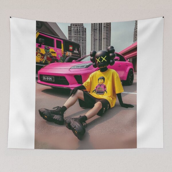 Item preview, “Brickin’ Out in Style: Road Rage Meets Minifig Chic!”* designed and sold by Print Fiction.
