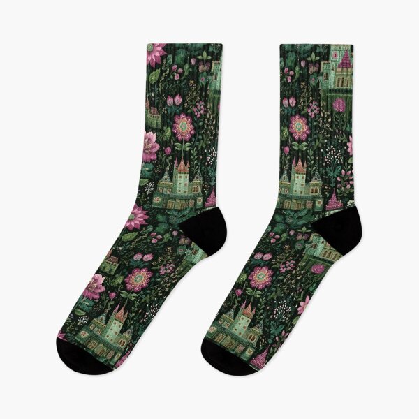 Item preview, Fairy Tale Castle and Floral Pattern designed and sold by RGShirtWorks.