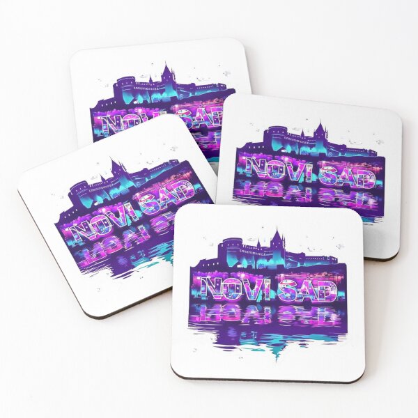 Item preview, EXIT Fortress Nights — Novi Sad Cityscape Sticker designed and sold by Imaginarium of Chaos falcon88 .