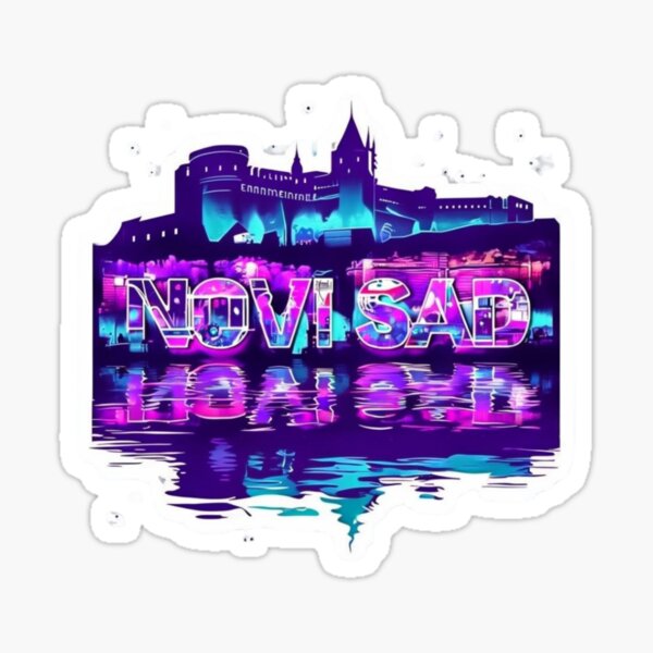 Item preview, EXIT Fortress Nights – Stadtbildaufkleber von Novi Sad designed and sold by Imaginarium of Chaos falcon88 .