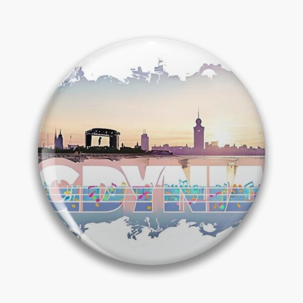 Item preview, Gdynia Sunset Beats — Baltic Festival Sticker designed and sold by Imaginarium of Chaos falcon88 .
