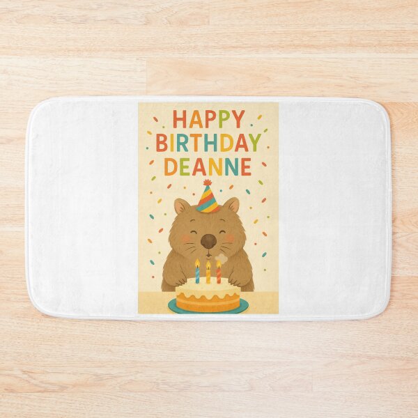 Item preview, Happy Birthday Deanne Wombat Card designed and sold by Explore That City.
