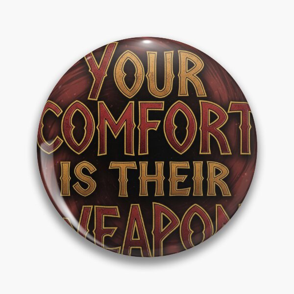 Item preview, Your Comfort Is Their Weapon Spiral Vortex Dystopian Quote designed and sold by Elizarfa.