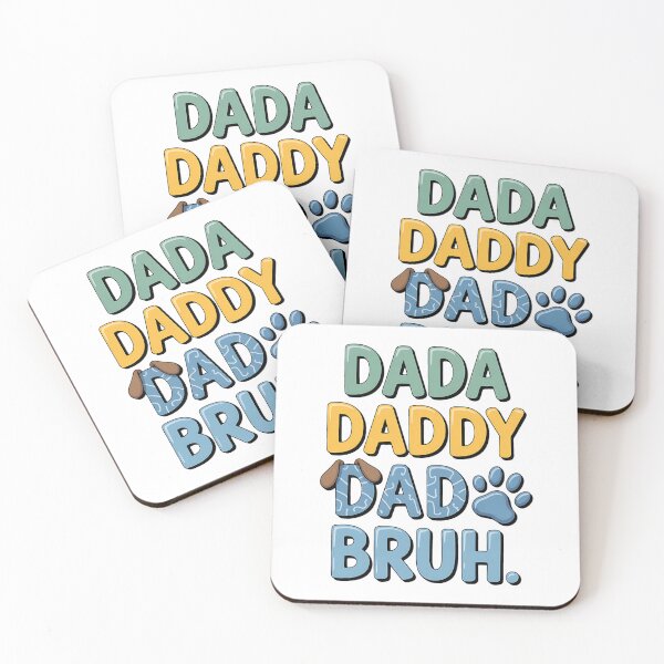 Item preview, Dada Daddy Dad Bruh Fathers Day Blue Funny Dog designed and sold by BakeryDozen.
