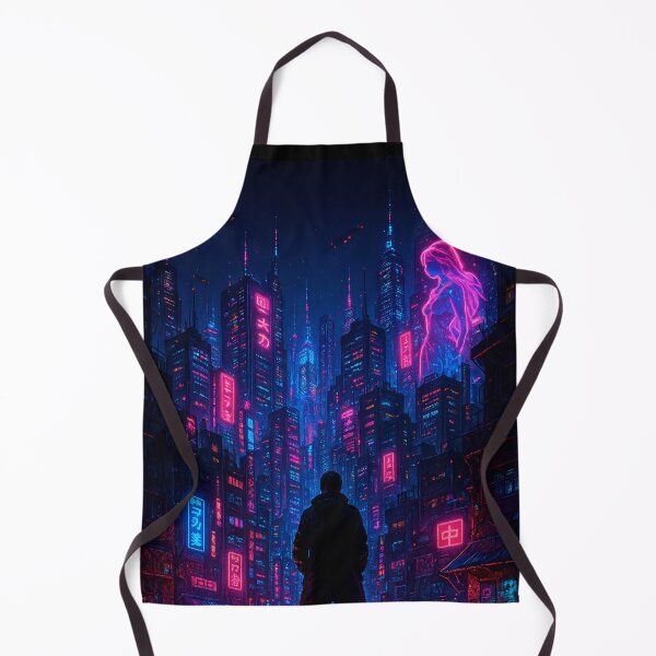 Item preview, Last Light Over Neo Tokyo – A Cyberpunk Skyline Moment designed and sold by Domci.