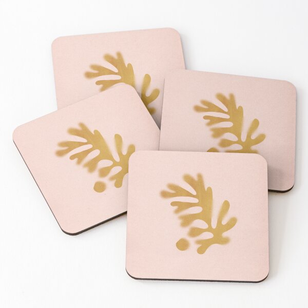 Item preview, Matisse inspired terracotta coral on pink designed and sold by WhalesWay.