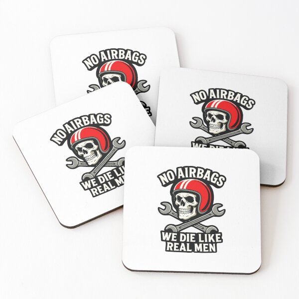 Item preview, No airbags we die like real men - Digital Art - Sticker designed and sold by enzoade.