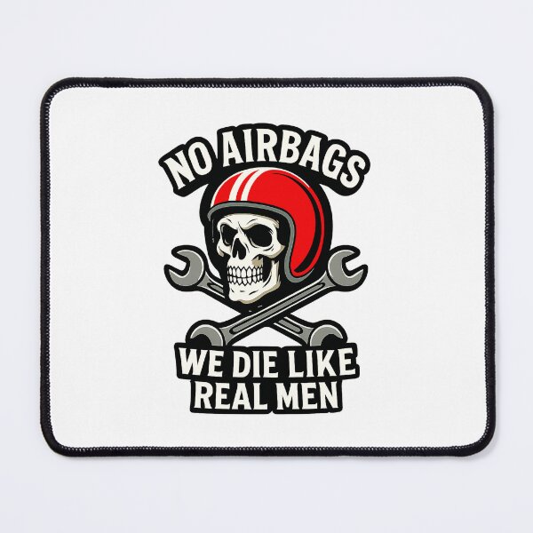 Item preview, No airbags we die like real men - Digital Art - Sticker designed and sold by enzoade.