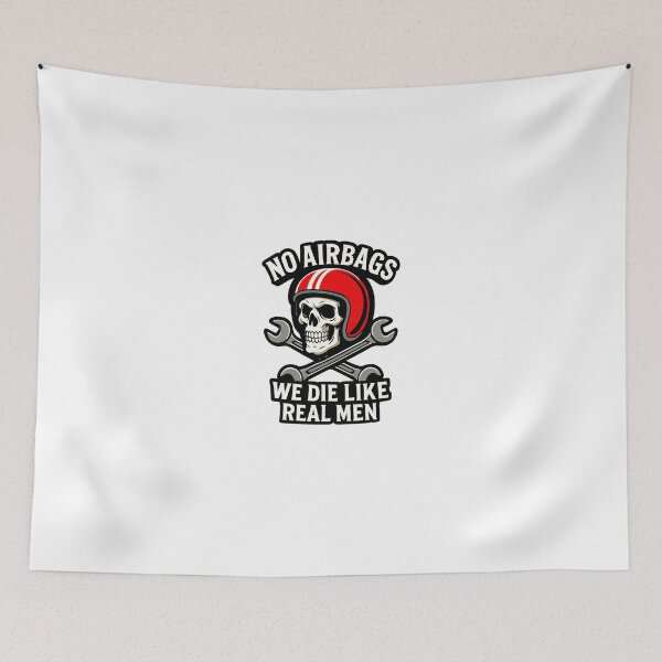 Item preview, No airbags we die like real men - Digital Art - Sticker designed and sold by enzoade.