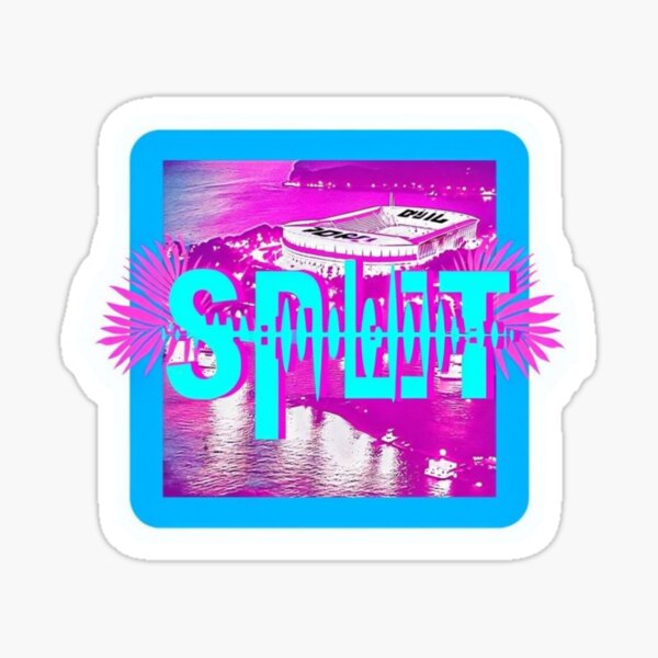 Item preview, Ultra Waves – Split City Rave Sticker designed and sold by Imaginarium of Chaos falcon88 .