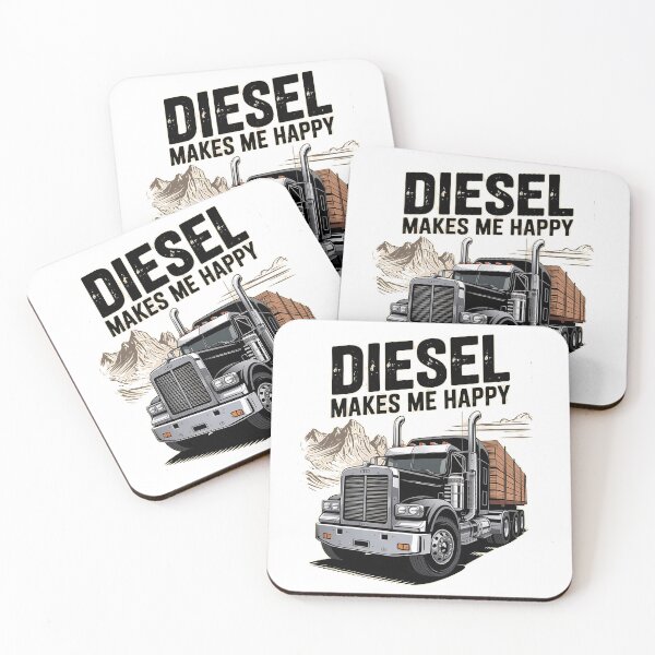 Item preview, Diesel makes me happy - American truckers - Highway truck - Keep trucking - Chrome dreams - Asphalt cowboy - Truck stop - Truck driver - American trucking designed and sold by JansenGS.