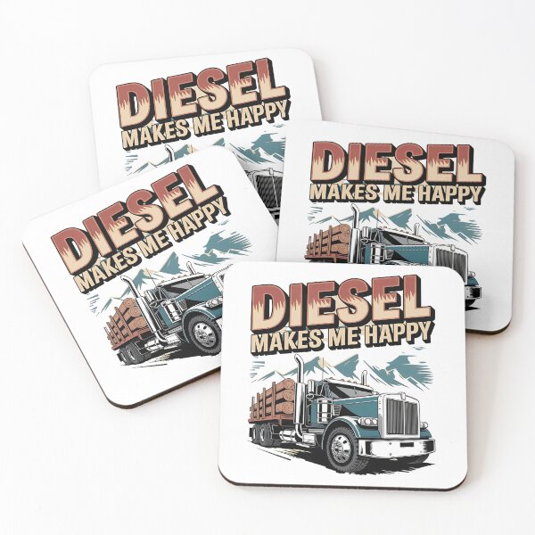 Item preview, Diesel makes me happy - American truckers - Highway truck - Keep trucking - Chrome dreams - Asphalt cowboy - Truck stop - Truck driver - American trucking designed and sold by JansenGS.