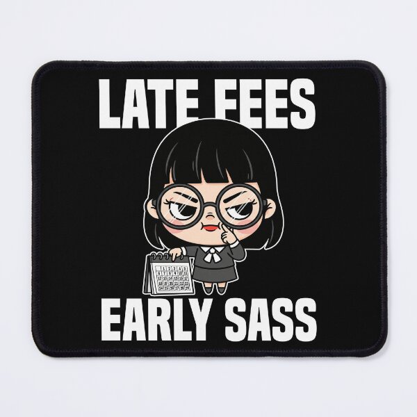 Item preview, LATE FEES, EARLY SASS - LIBRARIAN GIFT designed and sold by KEF Custom.