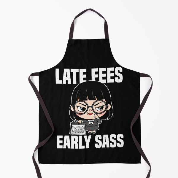 Item preview, LATE FEES, EARLY SASS - LIBRARIAN GIFT designed and sold by KEF Custom.