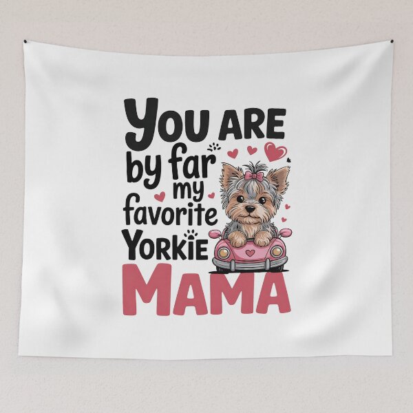 Item preview, Favorite Yorkie mama funny Yorkie dog mom for Mothers day designed and sold by BakeryDozen.