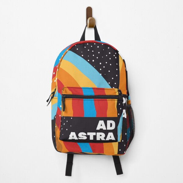 Item preview, Per Aspera Ad Astra – Retro Rainbow Woman Portrait with Latin Quote designed and sold by MerchYouSearch.