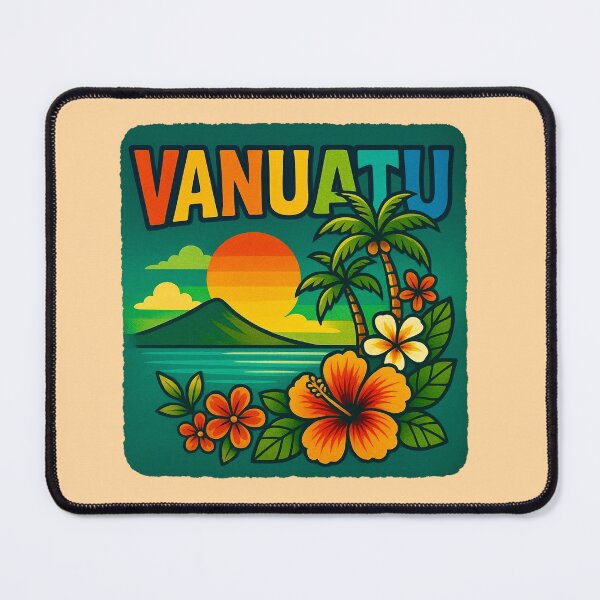 Item preview, Vanuatu – Retro Island Sunset designed and sold by Myra365Art.
