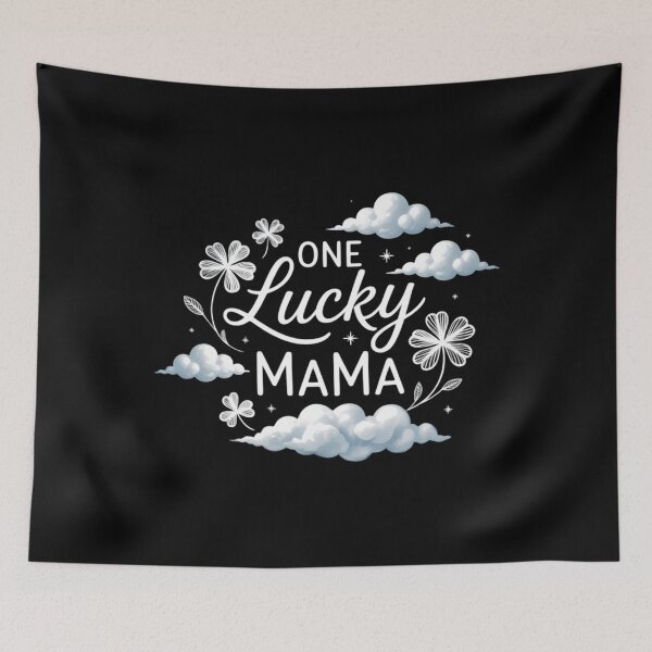 Item preview, One Lucky Mama St. Patrick’s Day Shamrock designed and sold by blueyeeti.