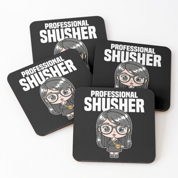 Item preview, PROFESSIONAL SHUSHER - LIBRARIAN GIFT designed and sold by KEF Custom.