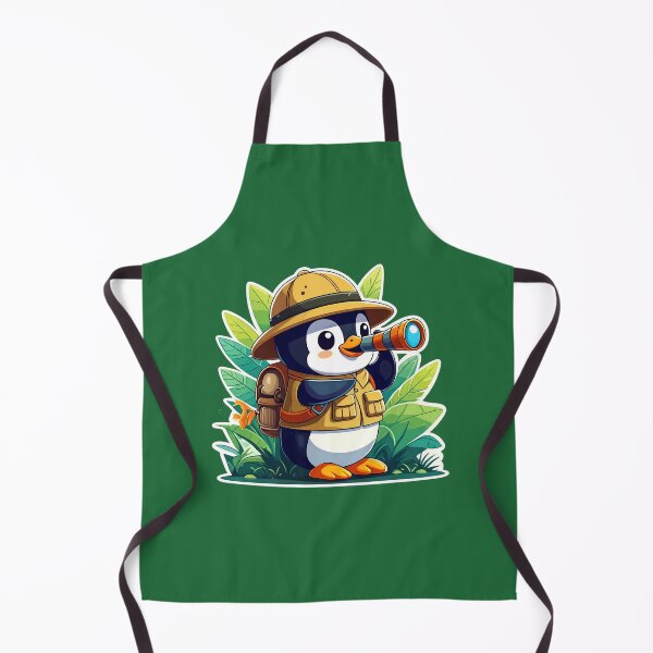Item preview, Adventurous Jungle Penguin – Cute Safari Explorer Cartoon designed and sold by PrintBreeze.