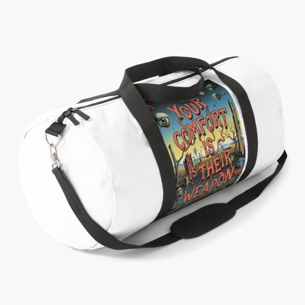 Item preview, Your Comfort Is Their Weapon Surreal Dystopian Landscape Quote designed and sold by Elizarfa.