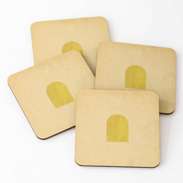 Item preview, Abstract mustard arch on vintage paper designed and sold by WhalesWay.