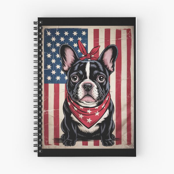 Item preview, Frenchie Bow Dog Patriotic 4th of July designed and sold by BakeryDozen.