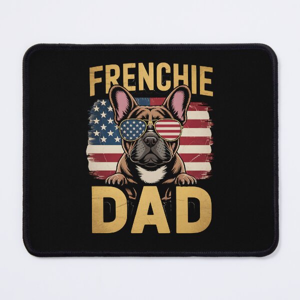 Item preview, Frenchie Dad Fathers Day Patriotic French Bulldog USA Flag designed and sold by BakeryDozen.