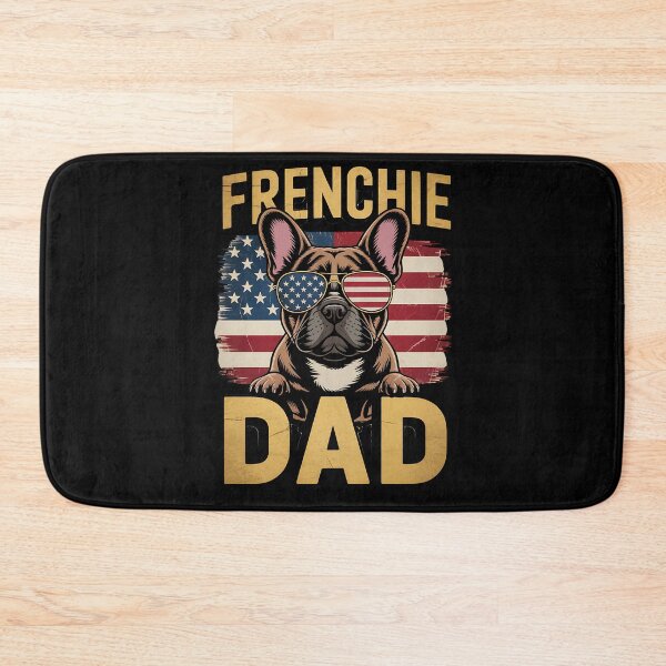 Item preview, Frenchie Dad Fathers Day Patriotic French Bulldog USA Flag designed and sold by BakeryDozen.